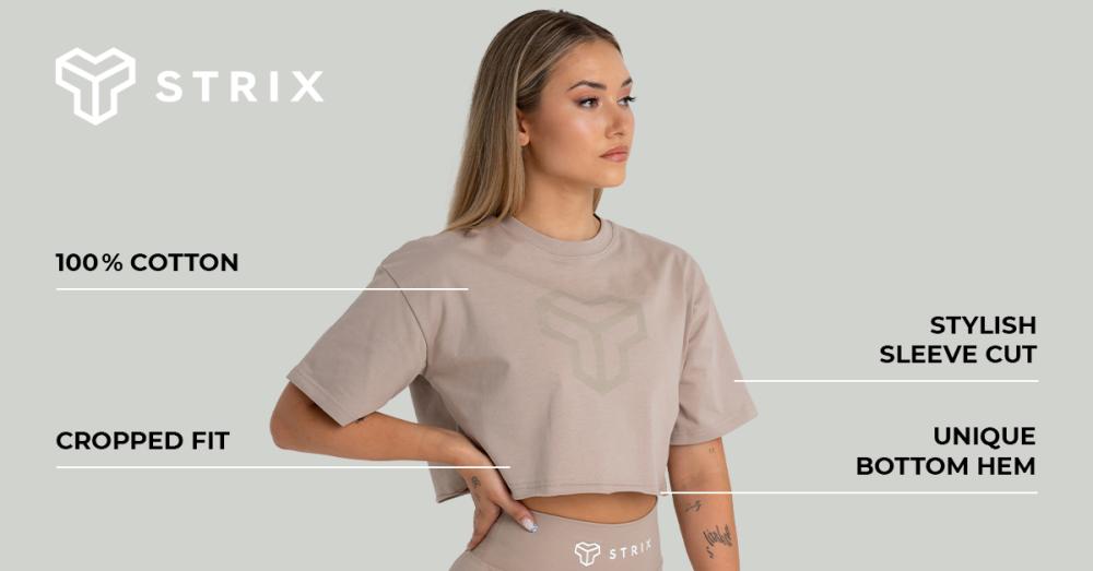Women's CropTop Taupe - STRIX