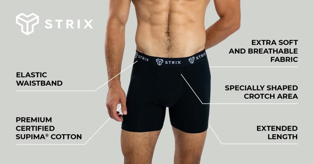 Men's Essential 2Pack Boxers Black - STRIX