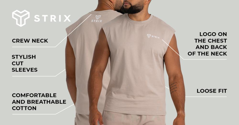 Tank Top Taupe - GymBeam