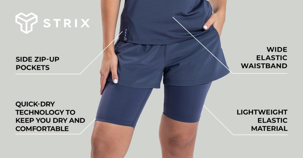 Women's ULTRA 2in1 Shorts Graystone - STRIX
