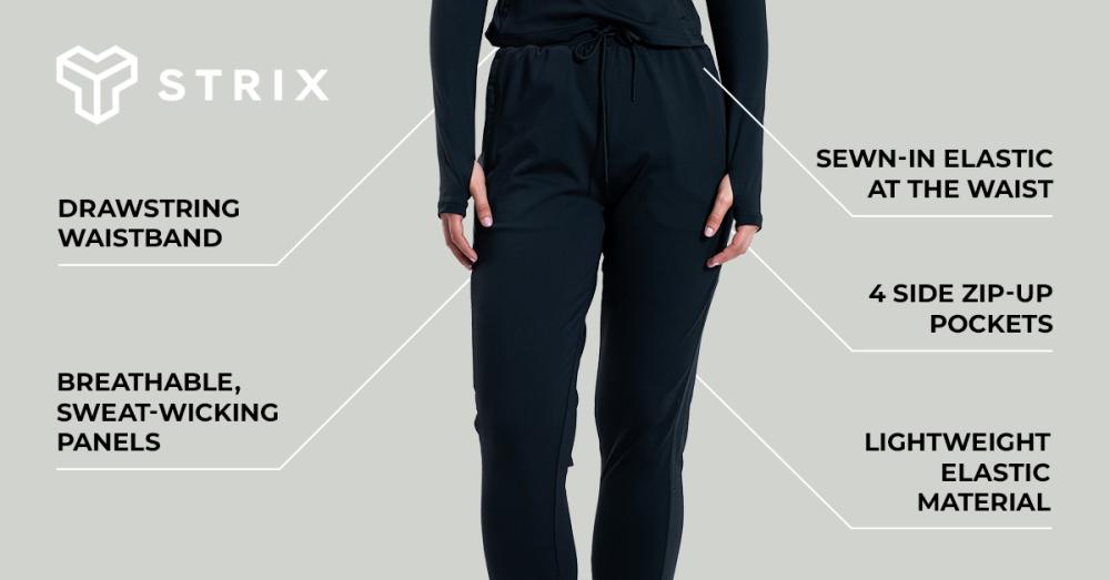 Women's ULTRA Black Sports Pants - STRIX