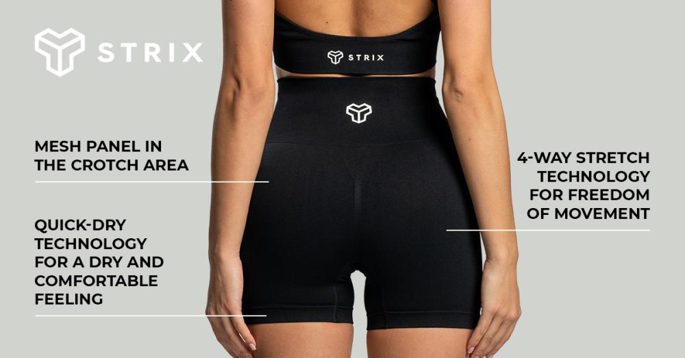 Women‘s Seamless Shorts Black - STRIX