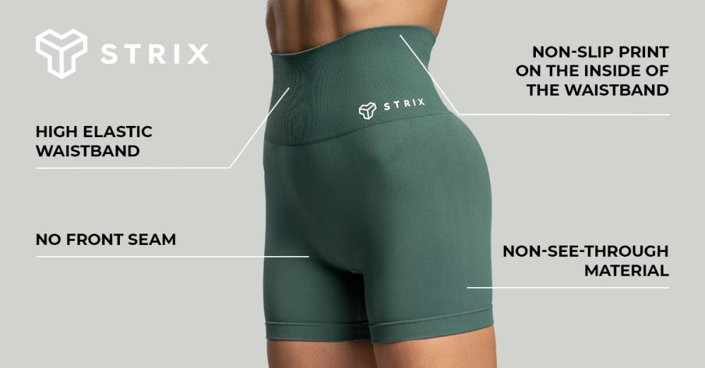 Women's Seamless Shorts Moss - STRIX