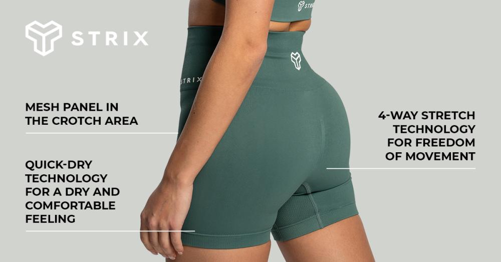 Women's Seamless Shorts Moss - STRIX