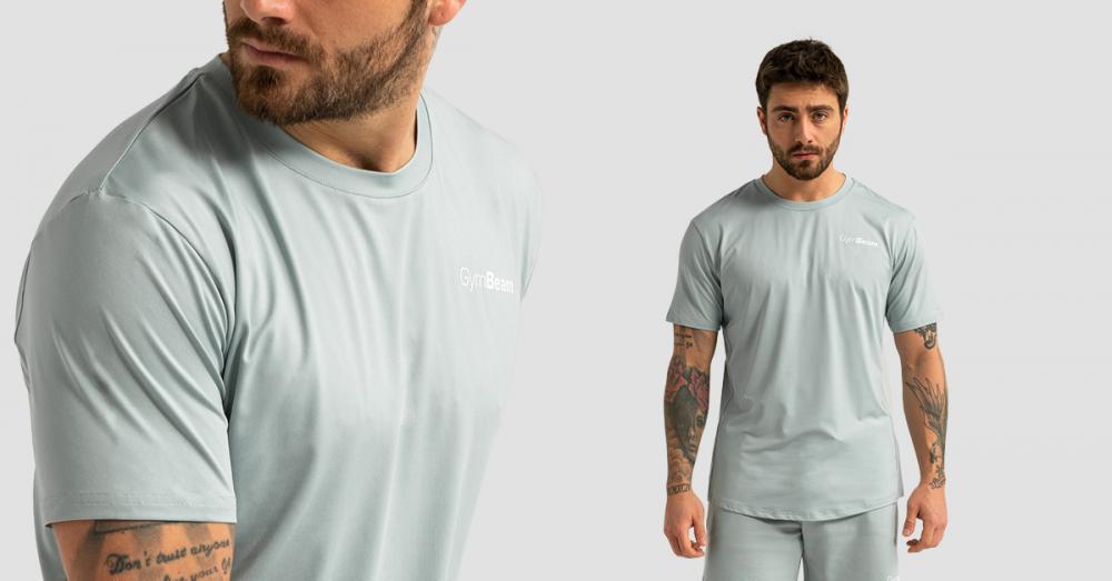 T-shirt de sport Limitless Eucalypt pour hommes - GymBeam