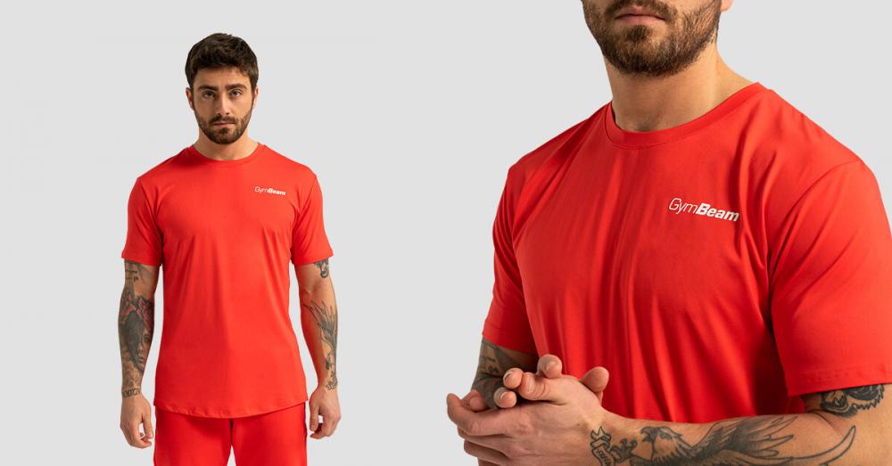 T-shirt de sport Limitless rouge - GymBeam