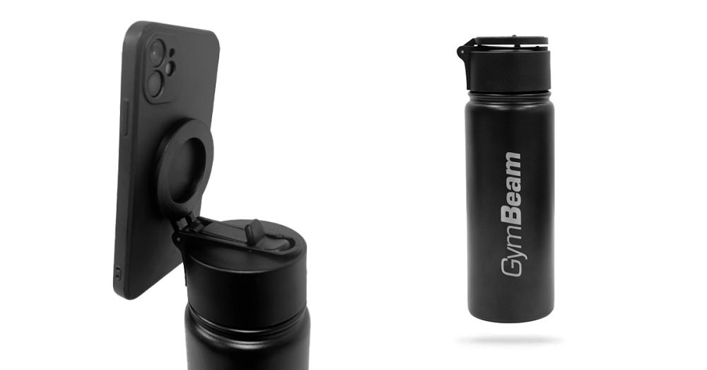 MagnetGrip Bottle 500 ml Black - GymBeam