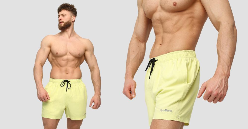 Men's ARUBA Swim Shorts Lime - GymBeam