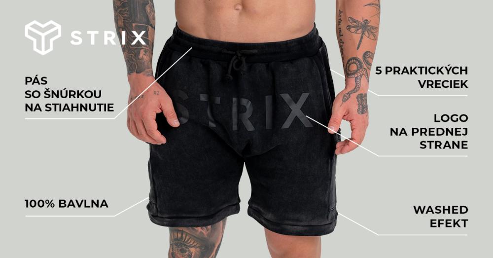 Shorts Washed Black - STRIX