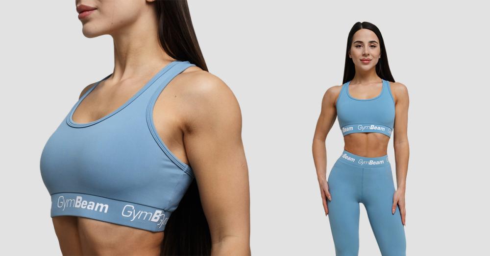 Soutien-gorge simple pour femmes Rouge Steel Grey - GymBeam	