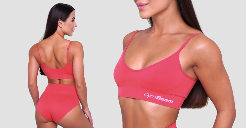 Triangle Bralette Pink - GymBeam	
