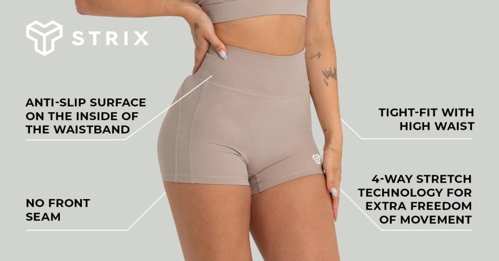 Women's Shorts Taupe - STRIX
