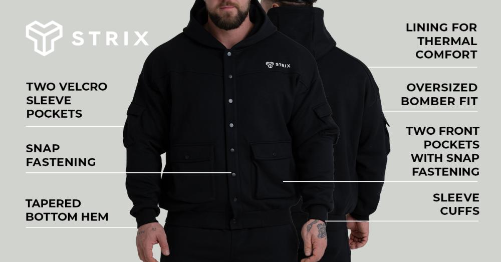 ZOA Relaxed Jacket Black - STRIX