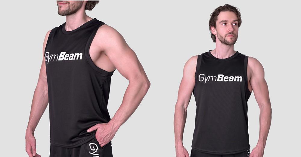 T-shirt en maille Essence Noir - GymBeam