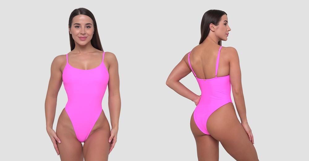 Maillot de bain une pièce ARUBA Rose - GymBeam
