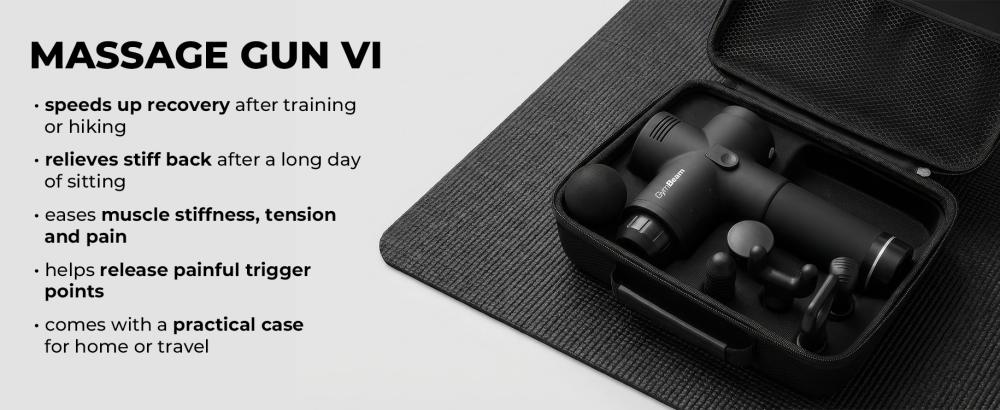 Effects of Massage Gun VI Black - GymBeam