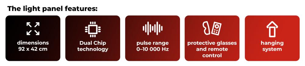 Qu'offre le panneau de luminothérapie Rouge Max - GymBeam