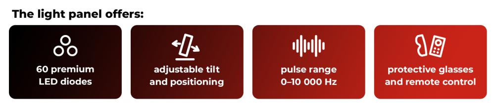 Qu'est-ce que le panneau de thérapie par lumière rouge - GymBeam