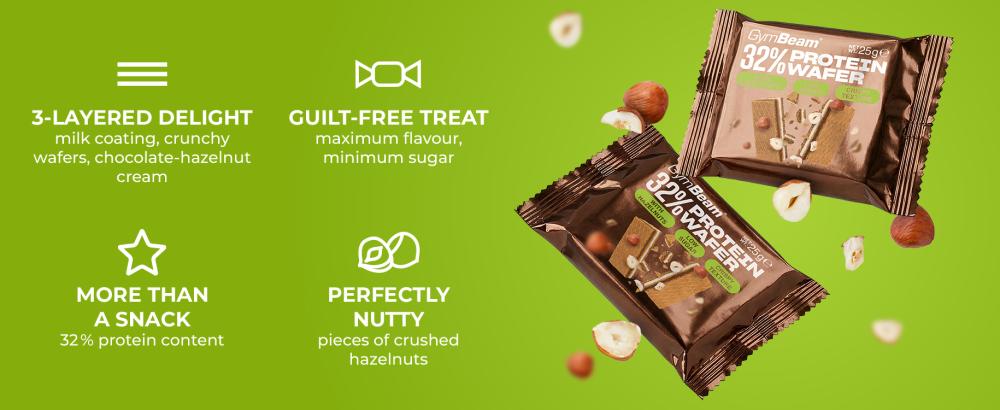 32% Protein Wafer - GymBeam