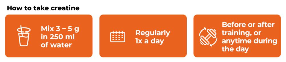 Comment utiliser la créatine monohydrate 100 % - Gymbeam ?