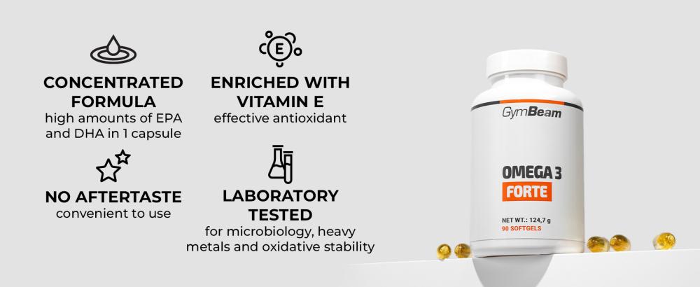 Avantages et caractéristiques d'Omega 3 Forte - GymBeam