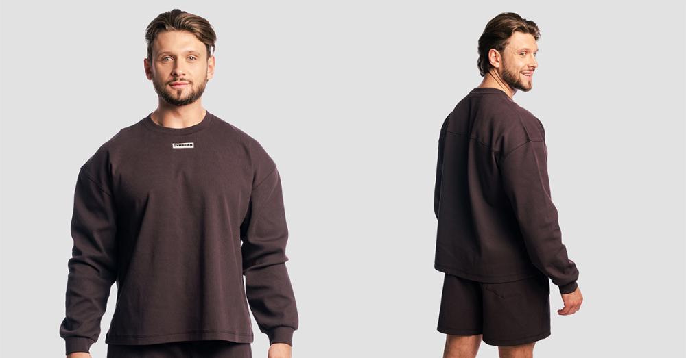 Aura Jumper Tee Brown - GymBeam
