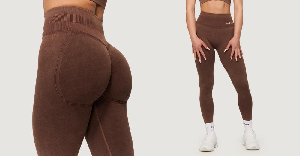 Leggings pour femmes Fierce Seamless marron - GymBeam