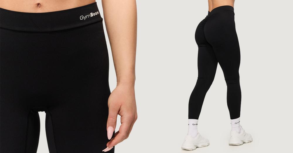 Leggings pour femmes Fierce V-back Noir - GymBeam