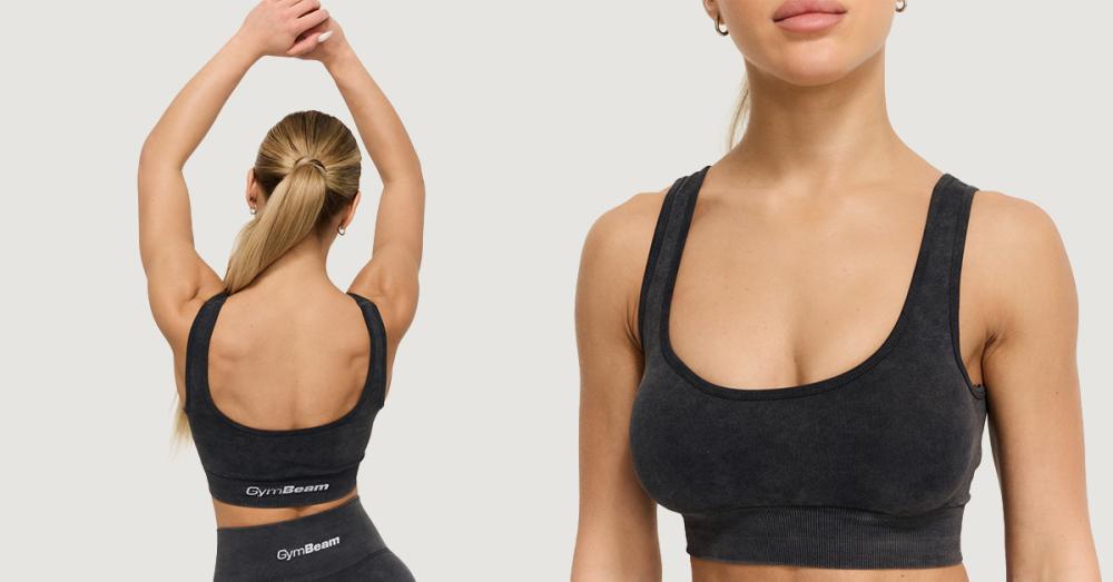 FLO Graphite Sports Bra - GymBeam