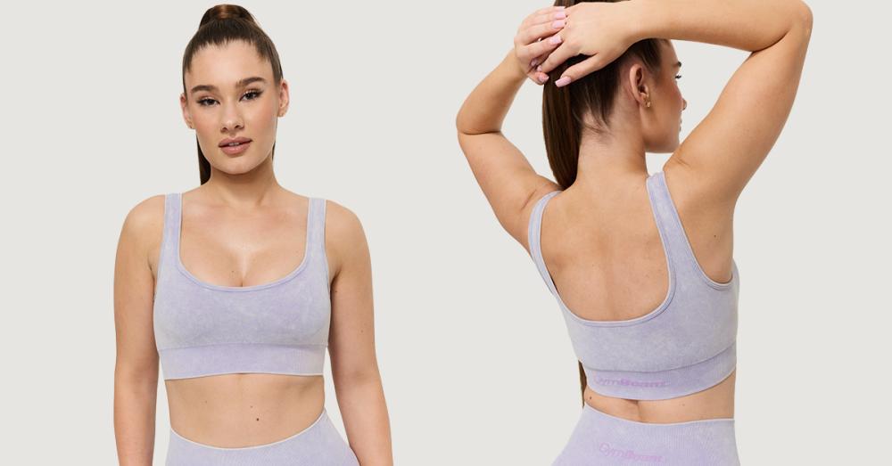 Brassière de sport Seamless Violet - GymBeam
