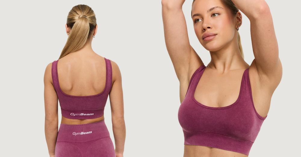Soutien-gorge de sport sans coutures Lift Plum - GymBeam