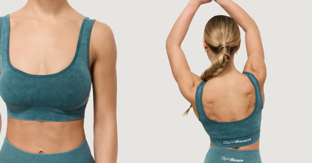 Soutien-gorge de sport sans coutures Lift Petrol - GymBeam