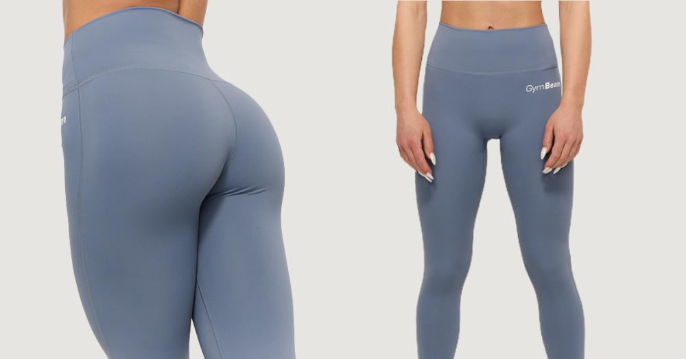 Leggings Essence pour femmes, couleur bleu denim - GymBeam