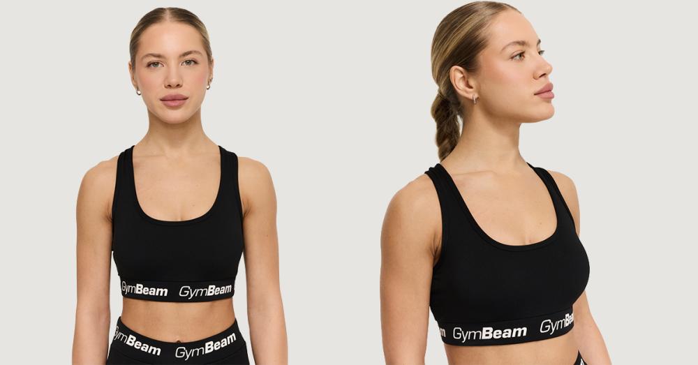 Brassière de sport Simple Noir - GymBeam