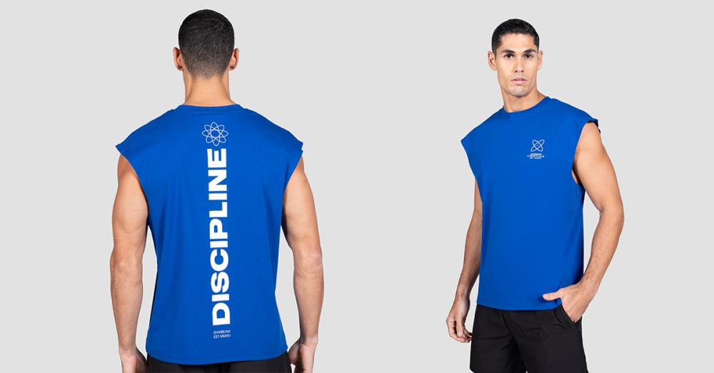 Discipline Tank Top Bleu - GymBeam