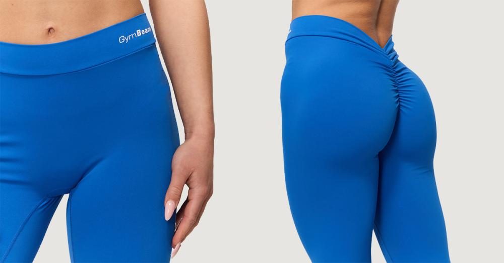 Leggings Femme Fierce V-Dos Blue - GymBeam