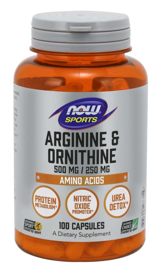 Arginine & Ornithine 500 mg / 250 mg - NOW Foods