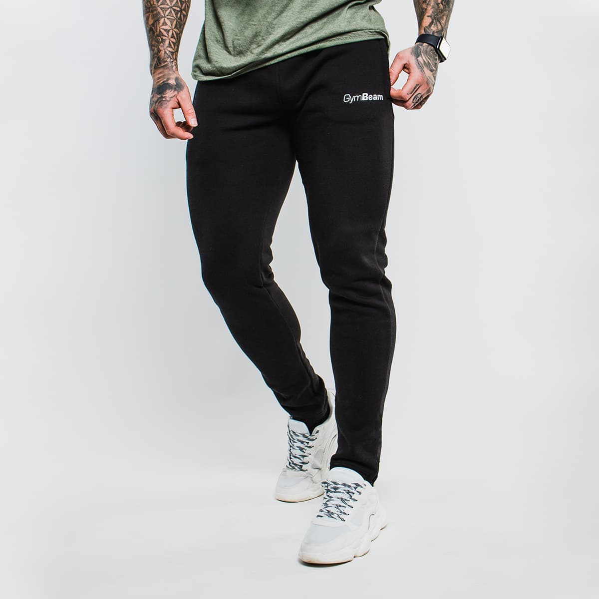 Slimfit Pantalon de jogging Noir - GymBeam
