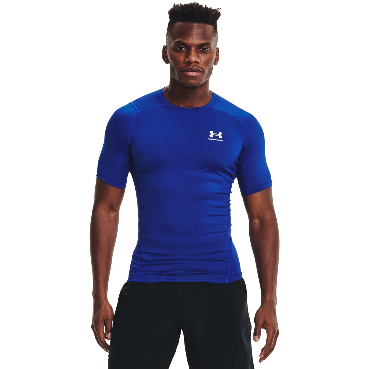 HG Armour Comp SS Compression T-Shirt Bleu - Under Armour.