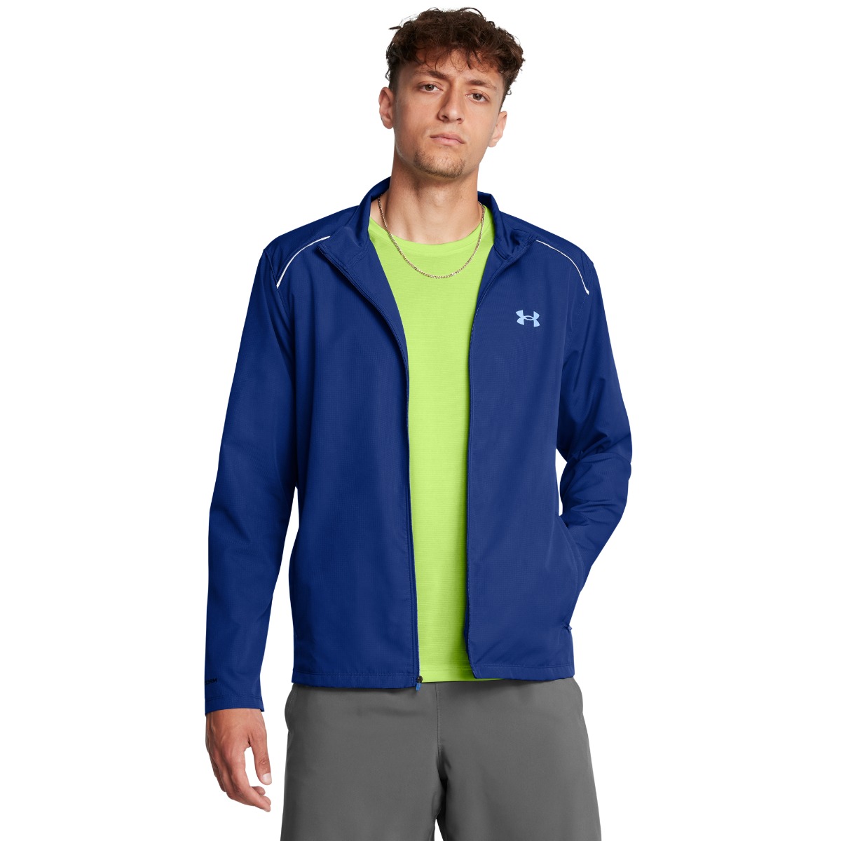 Veste pour hommes Launch, couleur bleu - Under Armour.