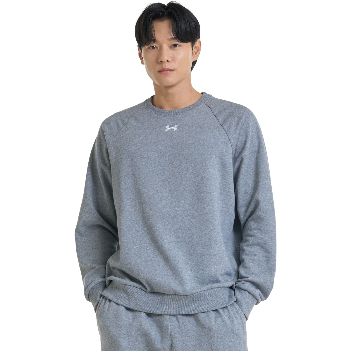 Men‘s sweatshirt UA Rival Fleece Crew Grey - Under Armour