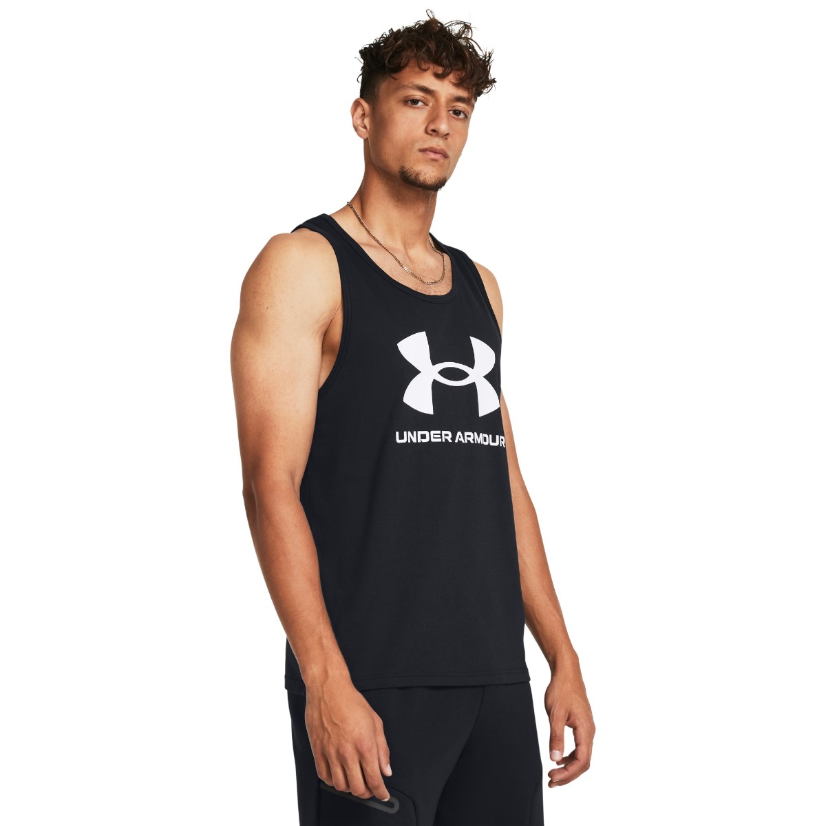 Men‘s tank top SPORTSTYLE LOGO TANK Black - Under Armour