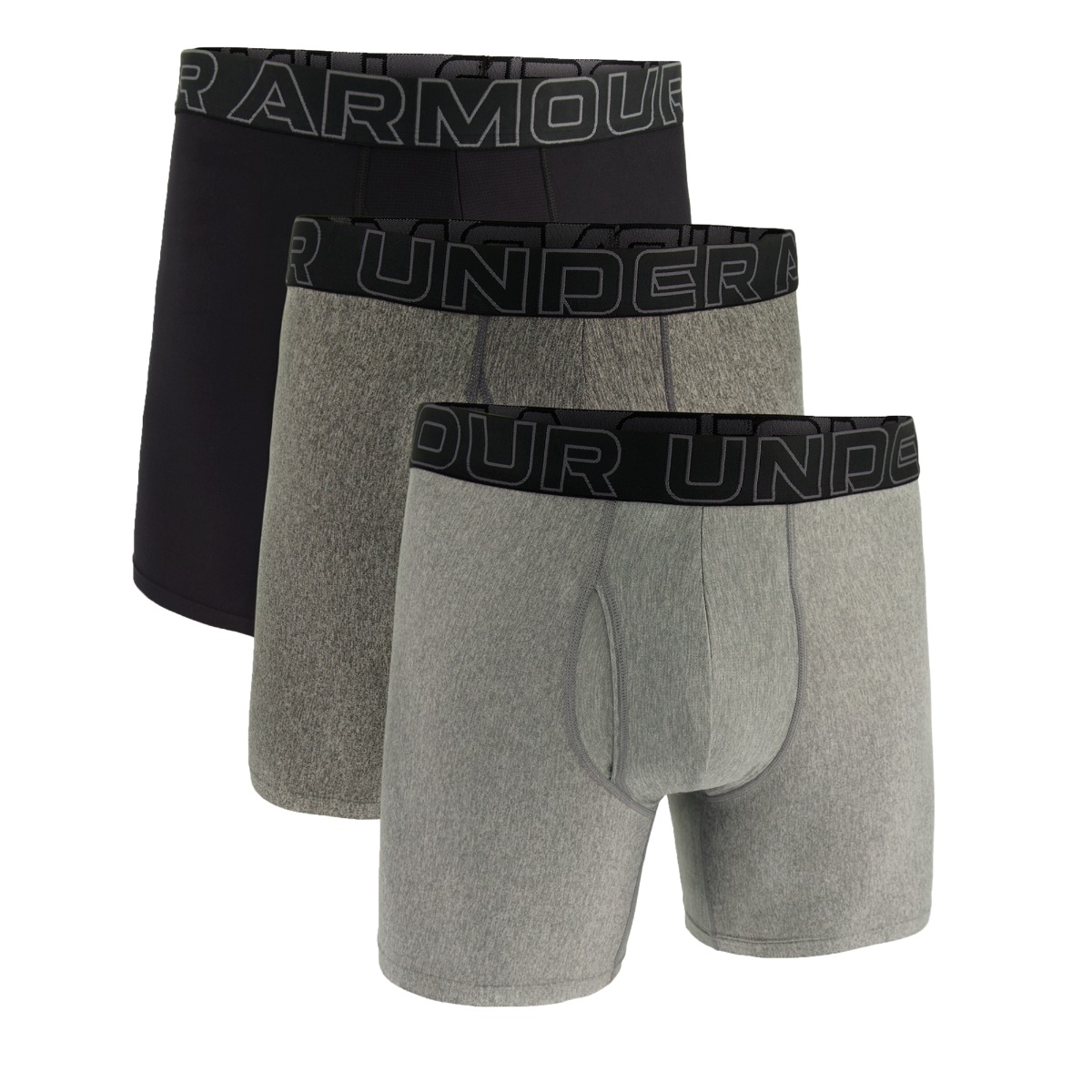 Men‘s boxers M Perf Tech 6in 3pack Grey - Under Armour