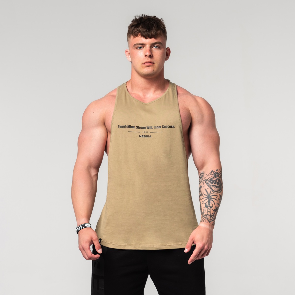 Tanktop FLEXIN Beige - NEBBIA