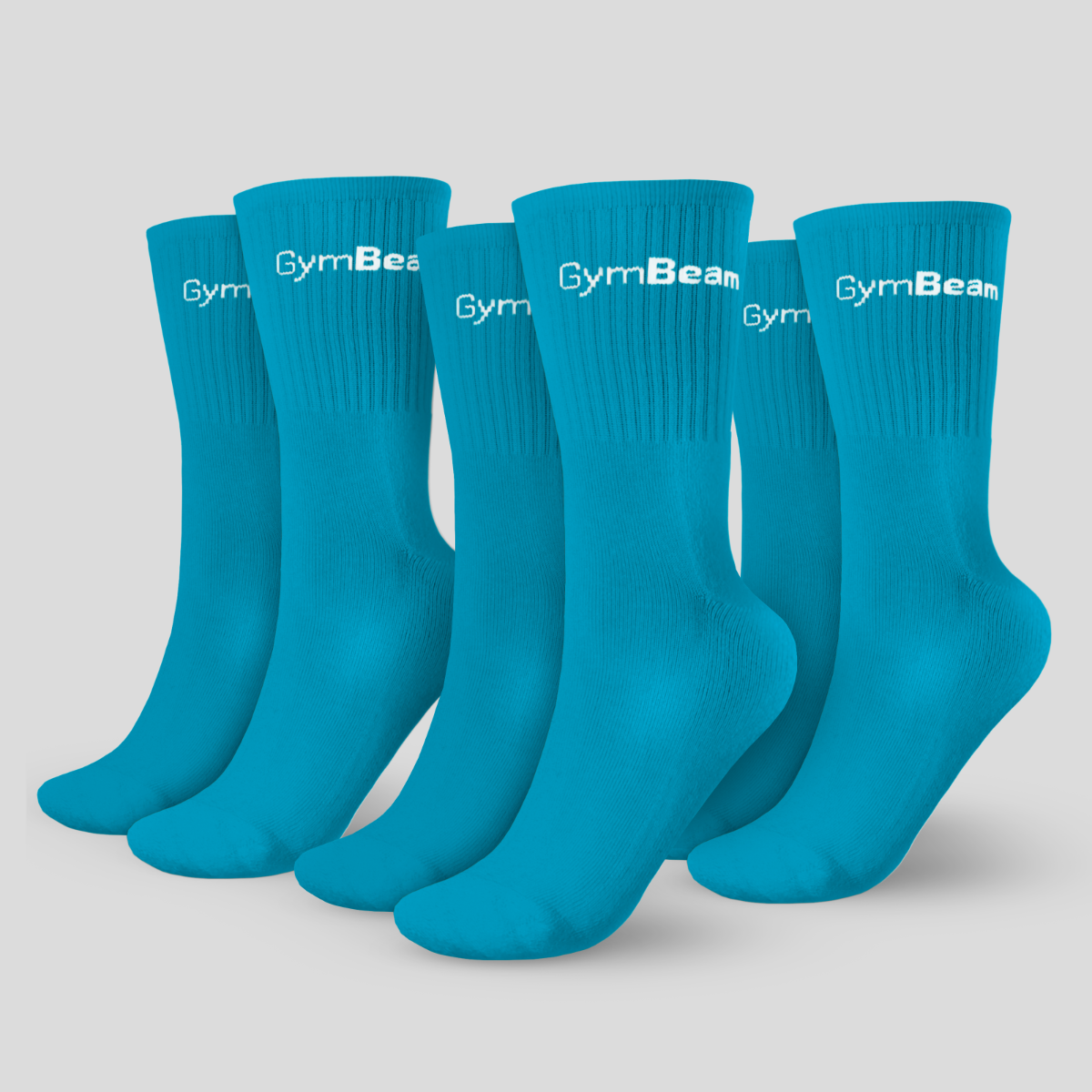 3/4 Chaussettes 3 pièces – Aquamarine – GymBeam.
