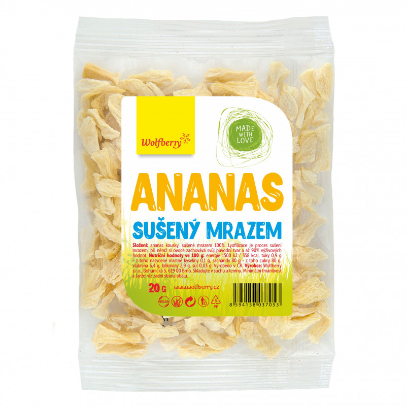 Ananas lyophilisé - Wolfberry.