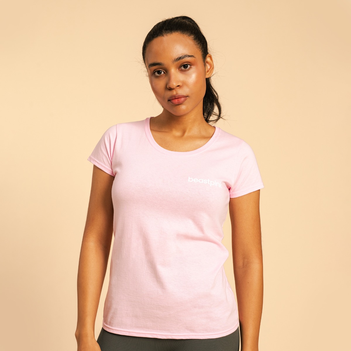 T-shirt femme BeastPink, couleur rose clair - BeastPink.