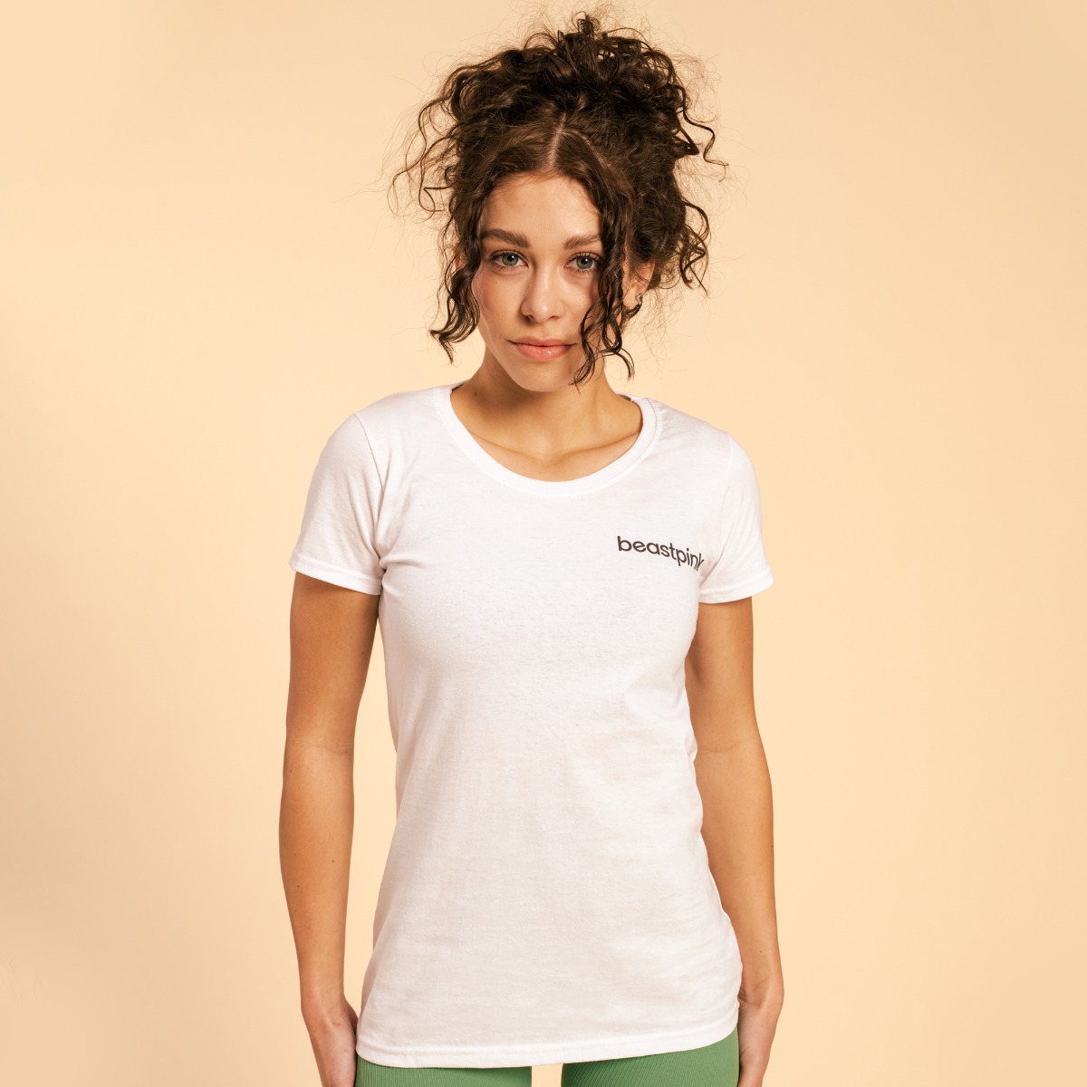 T-shirt femme BeastPink, couleur blanche - BeastPink.