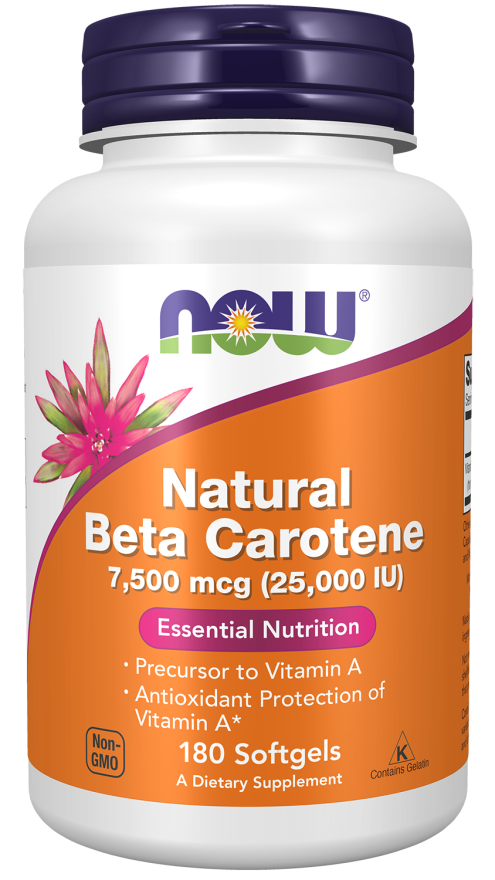 Beta Carotene, Natural 7,500 mcg - NOW Foods