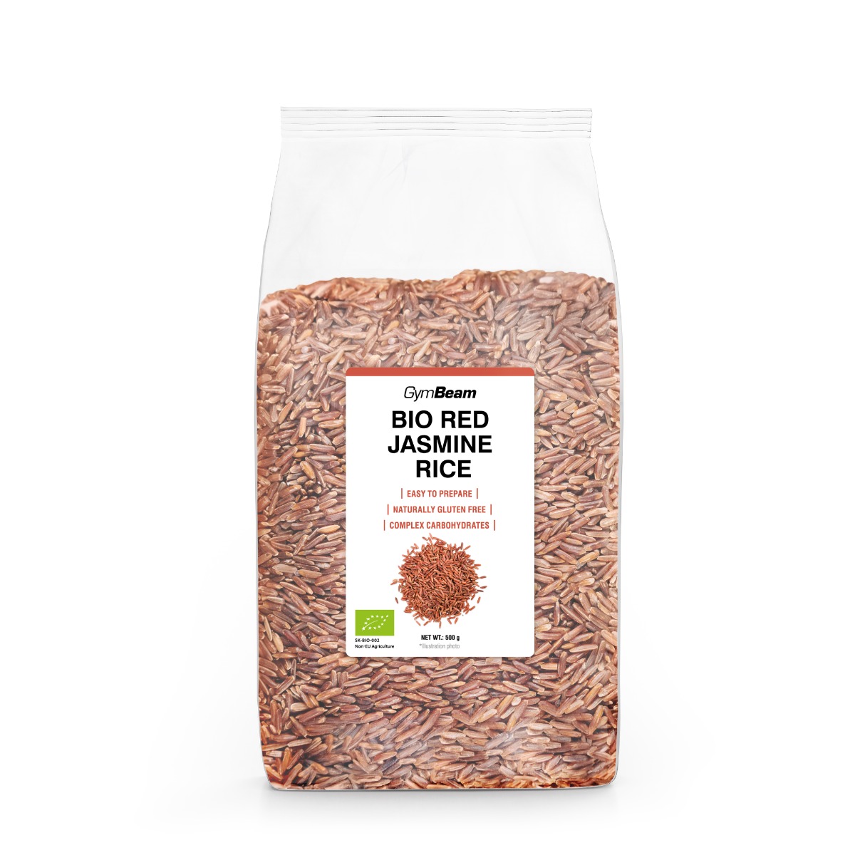 Riz rouge jasmin BIO (non décortiqué) - GymBeam.